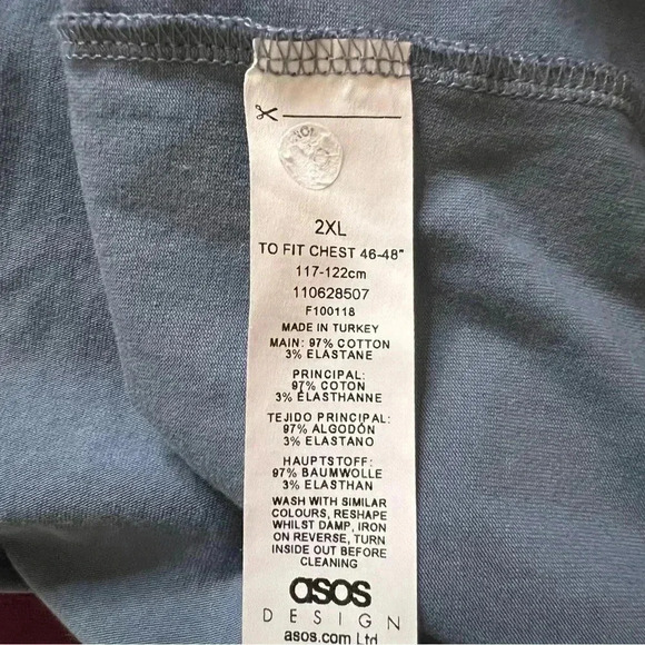 Mens ASOS Half Zip Grandpa Shirt - Picture 6 of 6